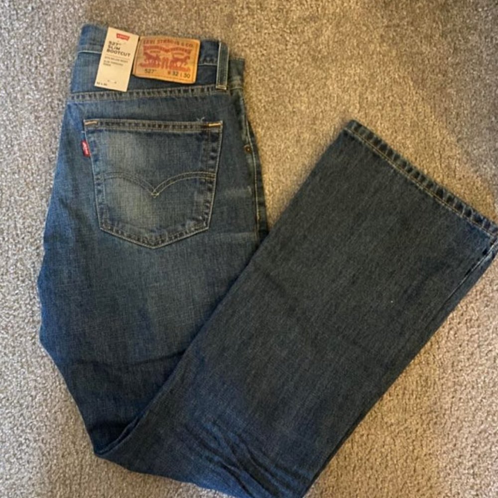 Mens Levi slim boot cut jeans